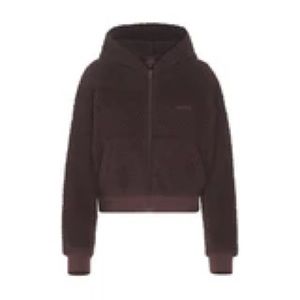 Skims TEDDY ZIP UP HOODIE | ESPRESSO  2x